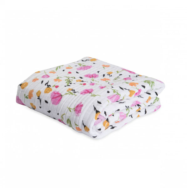Picture of Cotton Muslin Quilt - Berry & Bloom  by Little Unicorn