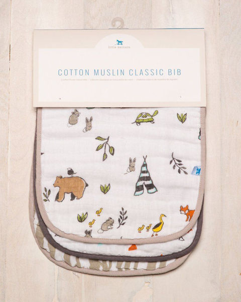 Picture of Cotton Classic Bibs 3Pk Forest Friends