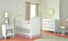 Picture of Cottage Crib - Wood Ends - Haven - White Linen