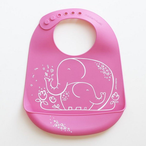 Picture of Bucket Bib - Elephant Hugs - Pink