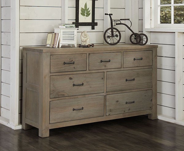 Seven Drawers In 3 Over 4 Configuration Long Dresser Accomodates Dresser Accomodates