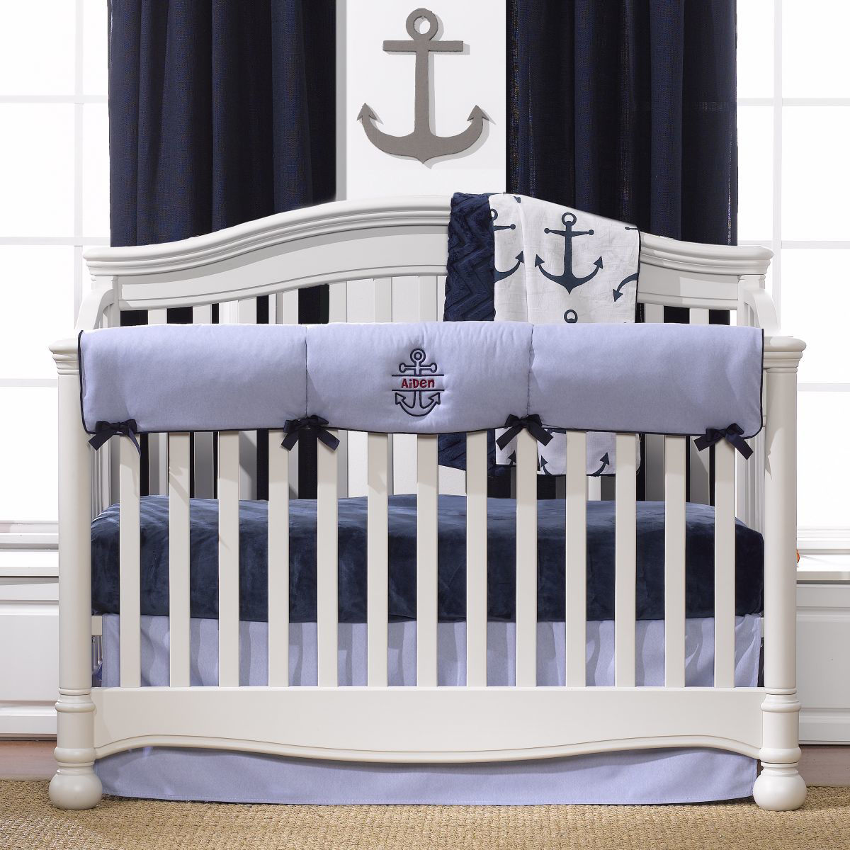 nautical crib sheets