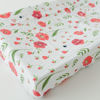 Picture of Cotton Muslin Changer Pad Cover - Summer Poppy