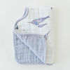 Picture of Cotton Muslin Burp Cloth - Narwhal by Little Unicorn
