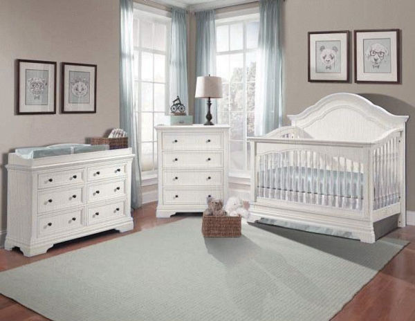 Stella Athena 3 Piece Nursery Set Convertible Crib