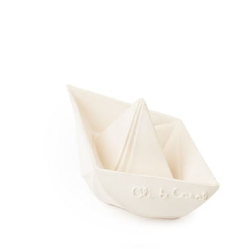 Picture of Origami Boat - White Teether and Bath Toy
