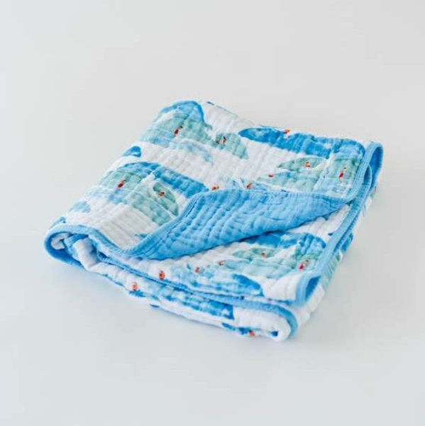 Picture of Coton Muslin Quilt - Surf  by Little Unicorn