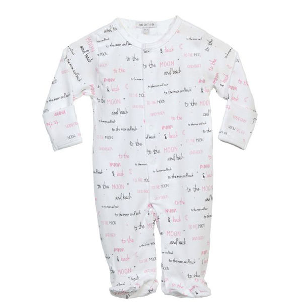 Picture of Moon & Back Pink Snap Footie