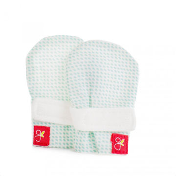 Picture of Goumi Preemie Mitts - Drops Aqua