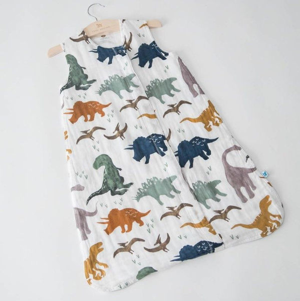 Picture of Cotton Muslin Sleep Bag - Dino Friends by Little Unicorn