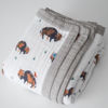 Picture of Cotton Muslin Quilt Big Kid - Bison by Little Unicorn