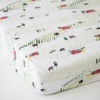 Picture of Cotton Muslin Crib Sheet - Rolling Hills by Little Unicorn