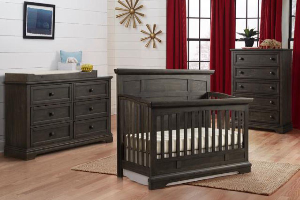 crib and dresser