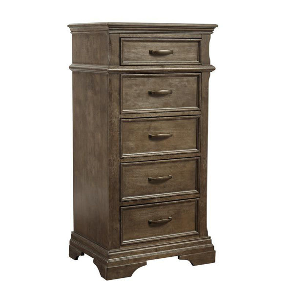 Picture of 5 Drawer Pier Chest - Kerrigan - Cafe Au Lait