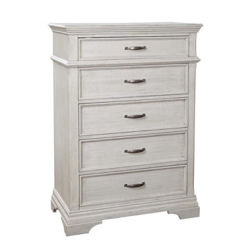 Picture of 5 Drawer Pier Chest - Kerrigan - Rustic White
