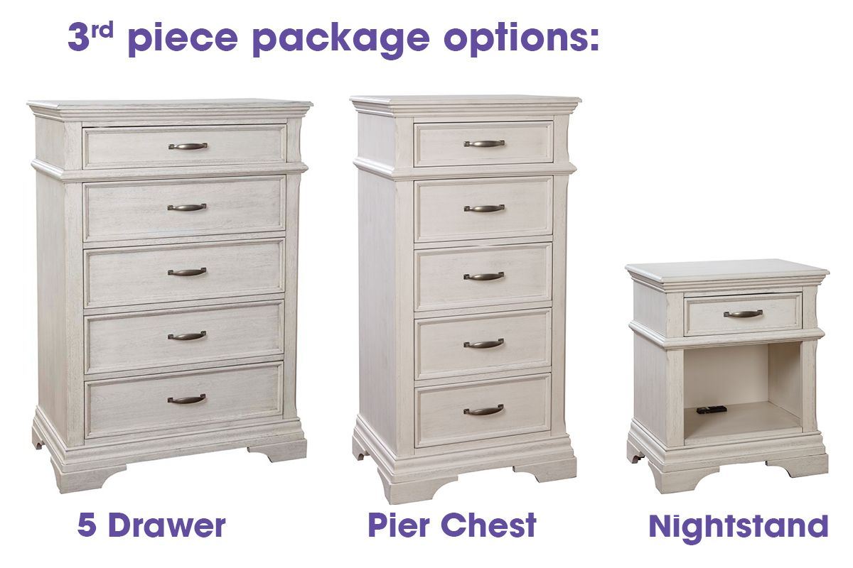 3 Piece Nursery Package Kerrigan Rustic White