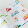 Picture of Cotton Muslin Swaddle Single - Food Truck by Little Unicorn