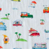 Picture of Cotton Muslin Swaddle Single - Food Truck by Little Unicorn
