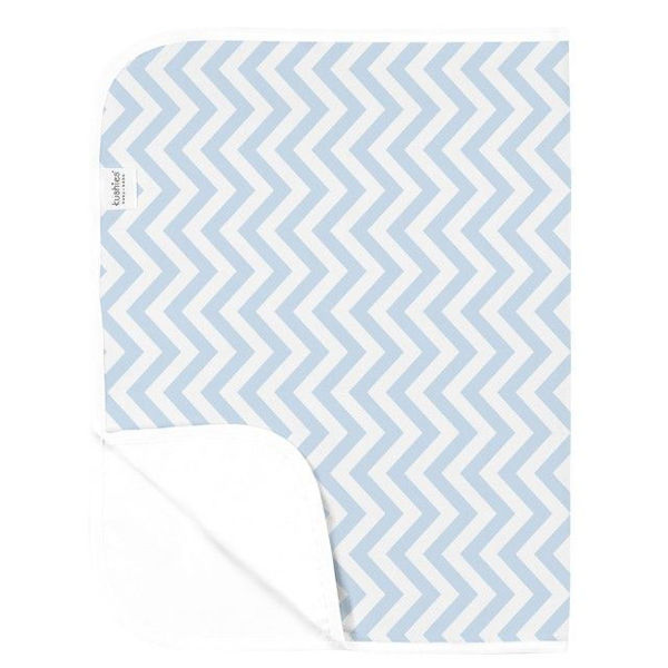 Picture of Deluxe Change Pad Flannel- Chevron Blue