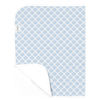 Picture of Deluxe Change Pad Flannel- Lattice Blue | by Kushies