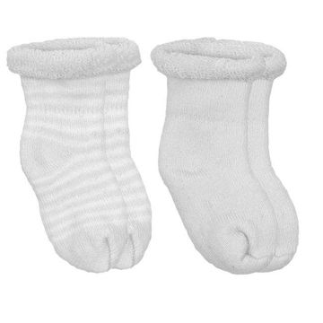 Picture of Newborn Socks Terry 2-Pack - White Solid