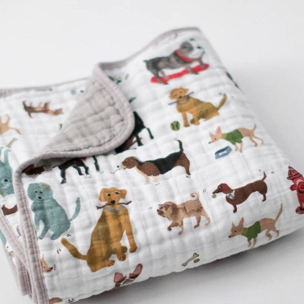 Picture of Cotton Muslin Quilt - Crib Size - Woof by Little Unicorn