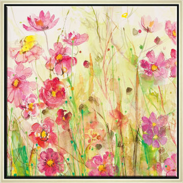 Picture of Pink & Green Floral I 40" x 40"
