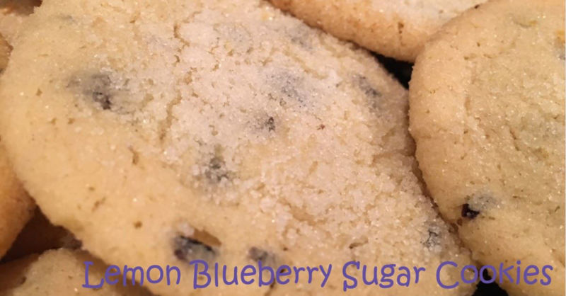 Lemon Blueberry Sugar Cookies