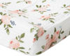 Picture of Cotton Muslin Changing Pad Cover - Watercolor Roses by Little Unicorn