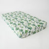 Picture of Cotton Muslin Crib Sheet - Tropical Leaf by Little Unicorn