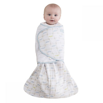 Picture of HALO SleepSack Swaddle - Small - Cotton Muslin Gator Plaid Blue