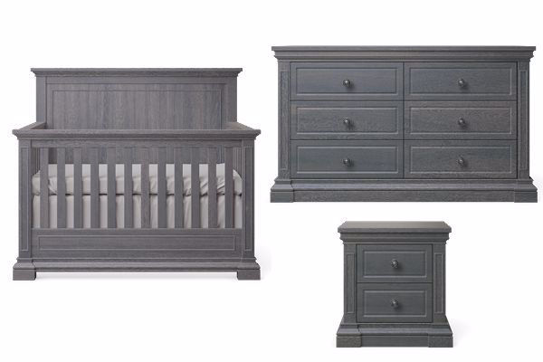 Shop The Jackson Oil Gray Three Piece Nursery Set Baby