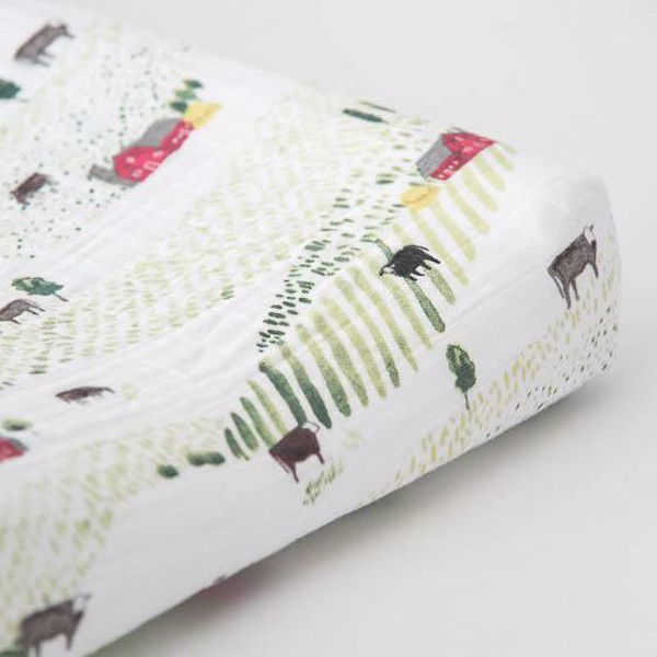 matching crib sheet and changing pad cover