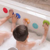 Picture of Bathin Smart Rainbow Spots Silicone Bath Toy and Scrub, 7 pack