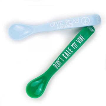 Picture of Kale My Vibe/Peas Wonder Spoon Set | Bella Tunno