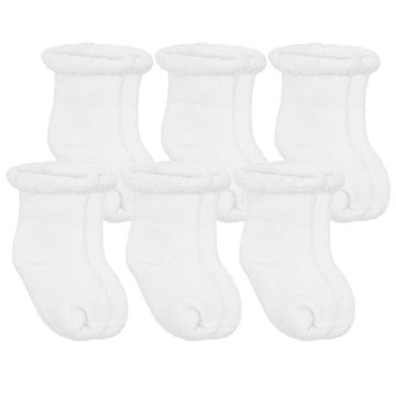 Picture of Newborn Socks Terry 6-Pack - White Solid