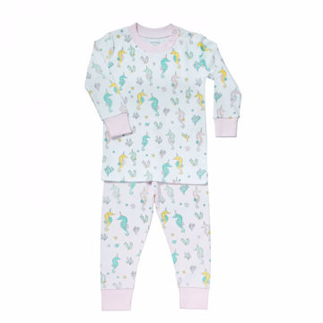 Picture of Noomie Two Piece Pajama Set - Seahorse