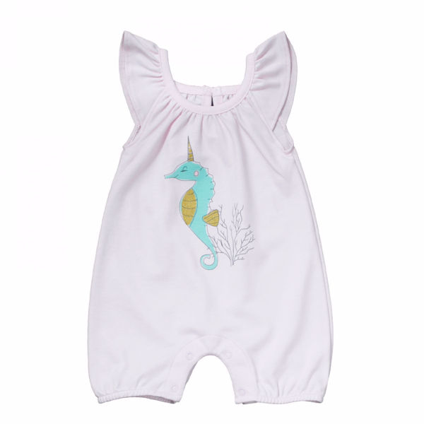 Picture of Noomie Romper Seahorse Pink