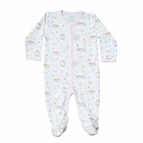 Picture of Noomie Rainbows Zipper Footie