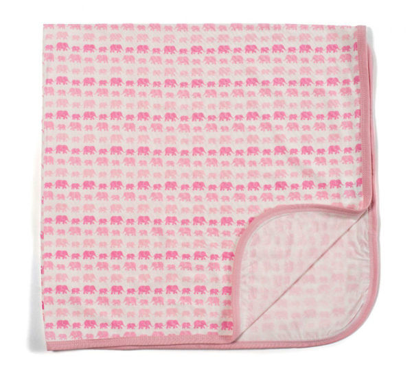 Picture of Pink Dancing Elephants Modal Blanket