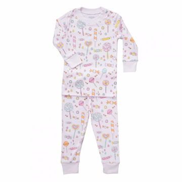 Picture of Noomie Two Piece PJ Set Pink Lollipops
