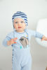 Picture of Bison Pilot Hat - Blue Stripe (6-12)