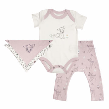Picture of Finn & Emma Ivory Bambi Bodysuit, Pants & Bib Set