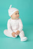 Picture of Angel Dear Basics Pink Stripe Ruffle Knotted Hat - Bamboo (0-3Months)
