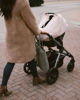 Picture of Cotton Muslin Car Seat Canopy 2 - Taupe Cross by Little Unicorn