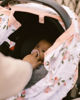 Picture of Cotton Muslin Car Seat Canopy 2 - Watercolor Roses by Little Unicorn