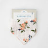 Picture of Cotton Muslin Reversible Bandana Bib - Watercolor Roses by Little Unicorn