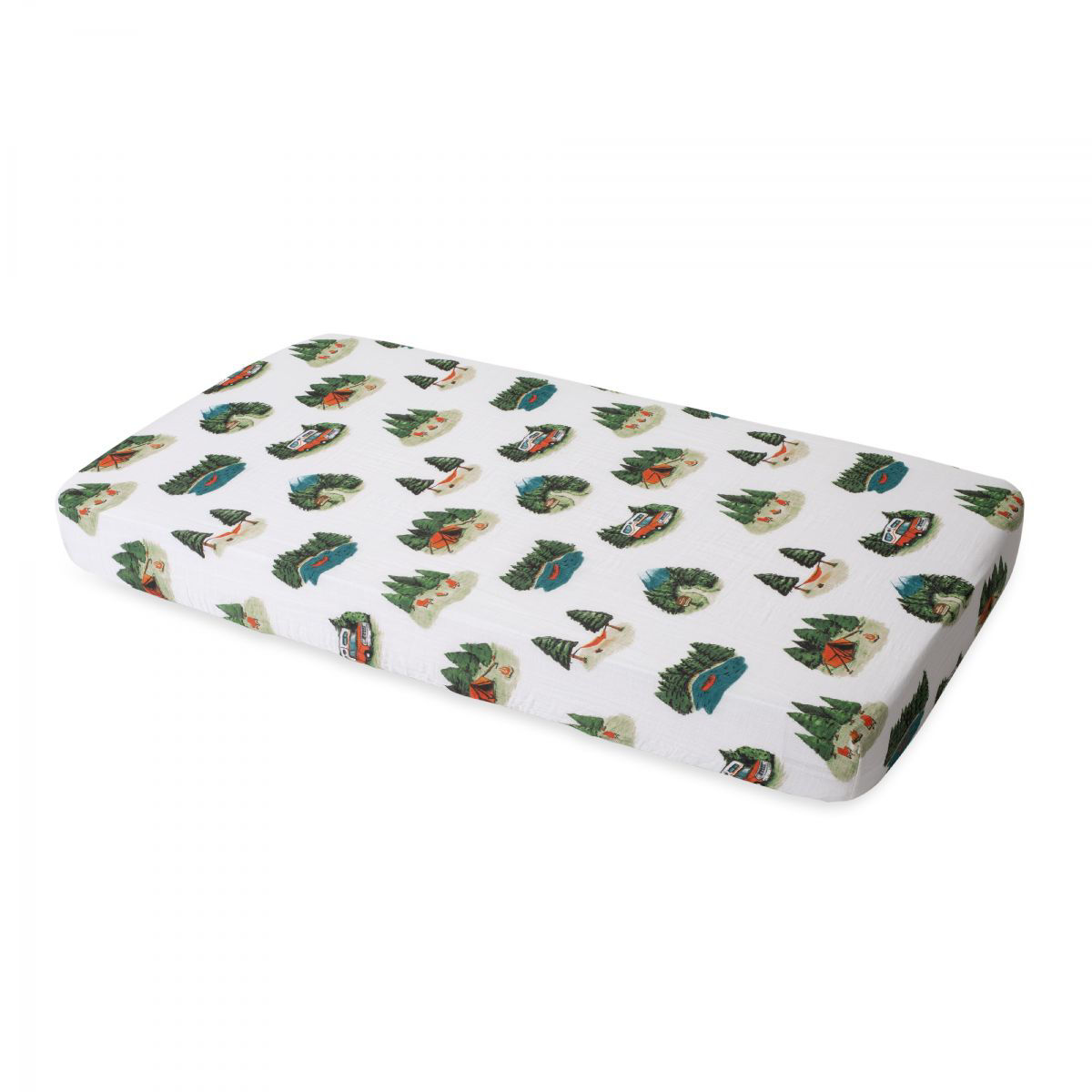 Little unicorn happy camper crib sheet 2025