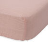 Picture of Cotton Muslin Crib Sheet - Rose Petal by Little Unicorn