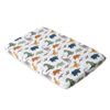 Picture of Cotton Muslin Mini Crib and Play Yard Sheet - Dino Friends